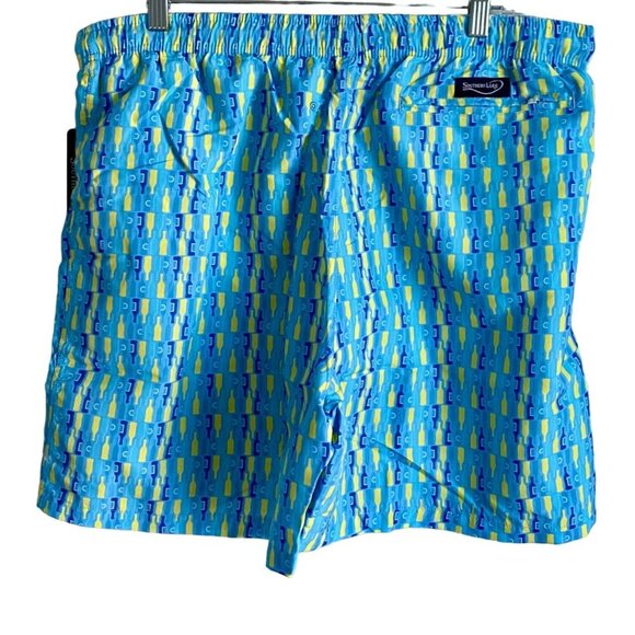 Southern Lure Get Hooked XL Men's Swim Trunks Pockets Bottle Print NEW NWT - Picture 3 of 8